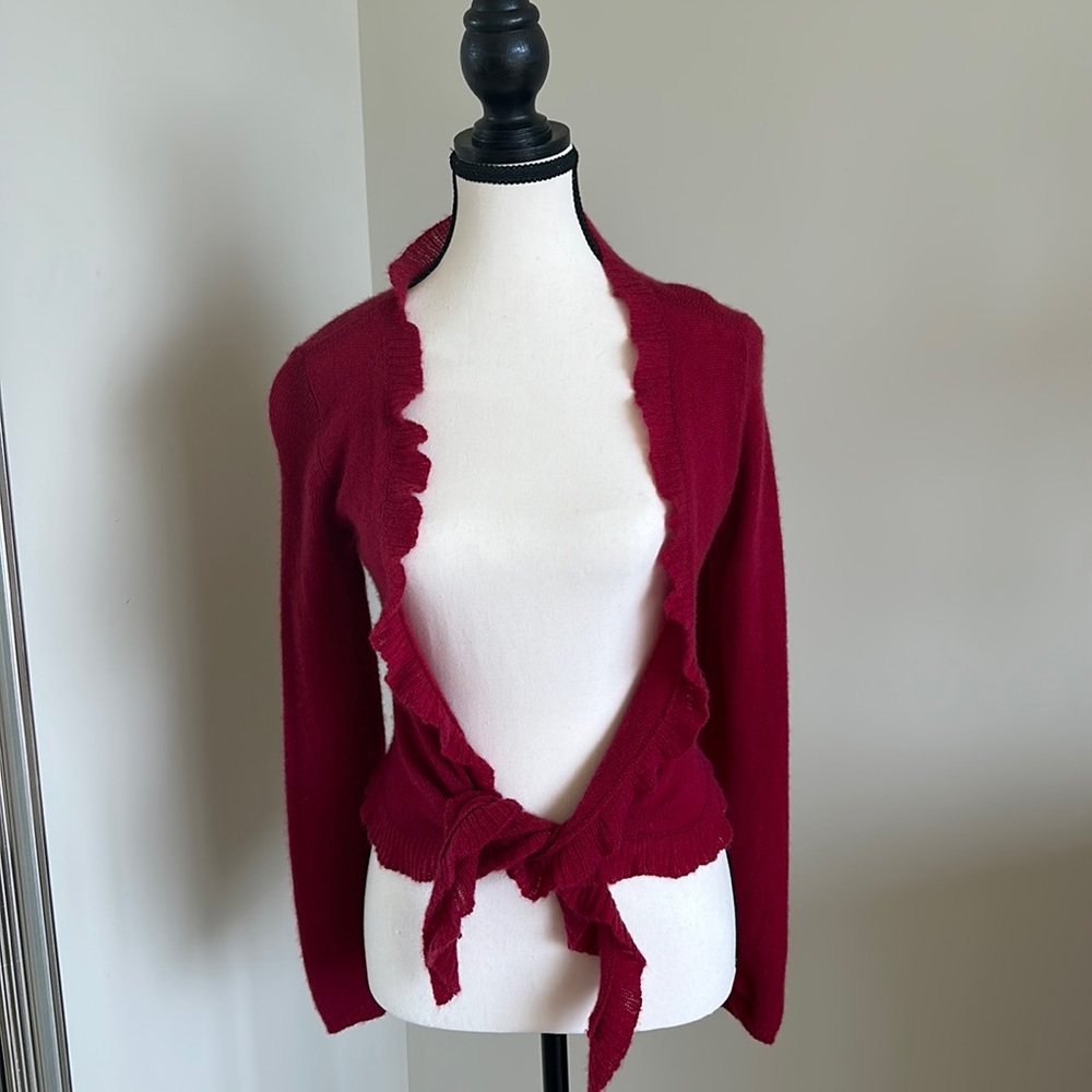 Front tie cardigan